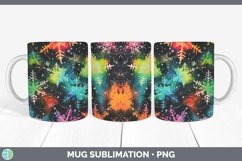 GorgeousNeon Christmas Mug Wrap design.