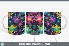 GorgeousNeon Christmas Mug Wrap design.