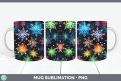 GorgeousNeon Christmas Mug Wrap design.