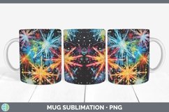GorgeousNeon Christmas Mug Wrap design.