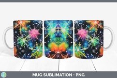 GorgeousNeon Christmas Mug Wrap design.