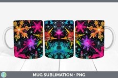 GorgeousNeon Christmas Mug Wrap design.