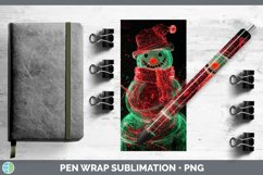 GorgeousNeon Christmas Pen Wrap design.