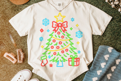 Neon Christmas Tree PNG, Merry Christmas PNG, Holiday PNG Product Image 6
