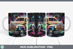 GorgeousNeon Christmas Mug Wrap design.