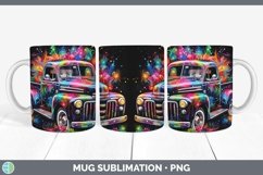 GorgeousNeon Christmas Mug Wrap design.