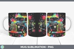 GorgeousNeon Christmas Mug Wrap design.