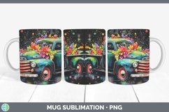GorgeousNeon Christmas Mug Wrap design.