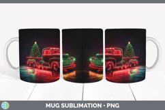 GorgeousNeon Christmas Mug Wrap design.
