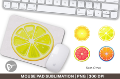 Mouse Pad Neon Citrus Product Image 1