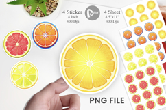 Neon Citrus Sticker Product Image 1