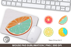 Mouse Pad Neon Citrus Product Image 1