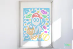 Neon Cute Halloween Kids Boy Girl PNG Product Image 5