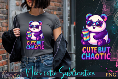 Sublimation Neon Cutie | Funny Quote | cute but chaotic Product Image 1