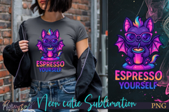 Sublimation Neon Cutie | Funny Quote | espresso yourself Product Image 1