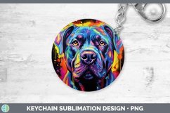 GorgeousNeon Dogs Keychain design.