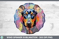 GorgeousNeon Dogs Wind Spinner design.