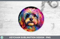 GorgeousNeon Dogs Keychain design.