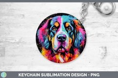 GorgeousNeon Dogs Keychain design.