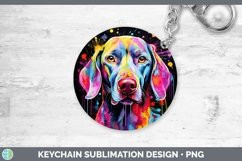 GorgeousNeon Dogs Keychain design.