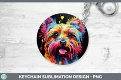 GorgeousNeon Dogs Keychain design.