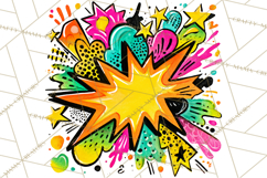Neon Doodles PNG Clip Art Product Image 5
