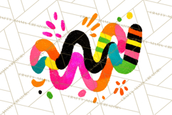 Neon Doodles PNG Clip Art Product Image 3
