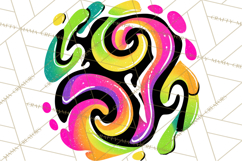 Neon Doodles PNG Clip Art Product Image 2