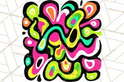 Neon Doodles PNG Clip Art Product Image 3