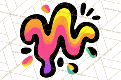Neon Doodles PNG Clip Art Product Image 4