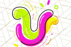 Neon Doodles PNG Clip Art Product Image 5