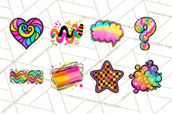 Neon Doodles PNG Clip Art Product Image 7