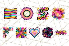 Neon Doodles PNG Clip Art Product Image 3