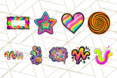 Neon Doodles PNG Clip Art Product Image 9