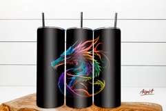 4 tumbler wraps designs, Neon Dragon  sublimation tumbler designs will help you spice up your tumbler! It&#039;s perfect as a part of the decor. In this bundle there are 4 20 oz dragon sublimation designs. Each design has the following dimensions