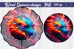Neon Dragon wind spinner | Neon sublimation Product Image 1