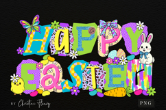 Preppy Ransom Happy Easter PNG Design | Easter PNG Product Image 4
