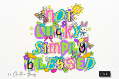 Preppy Ransom Easter Blessed PNG Design | Easter PNG Product Image 5