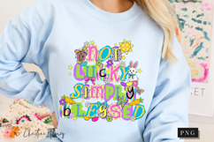 Preppy Ransom Easter Blessed PNG Design | Easter PNG Product Image 9