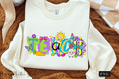 Preppy Ransom Easter Teach PNG Design | Easter PNG Product Image 3