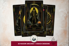 Neon Eclipse Arcana Cyberpunk Tarot Printables Product Image 3