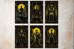 Neon Eclipse Arcana Cyberpunk Tarot Printables Product Image 4