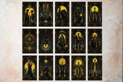 Neon Eclipse Arcana Cyberpunk Tarot Printables Product Image 5