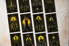 Neon Eclipse Arcana Cyberpunk Tarot Printables Product Image 7
