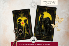 Neon Eclipse Arcana Cyberpunk Tarot Printables Product Image 8