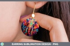GorgeousNeon Round Earrings design.