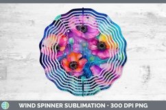GorgeousNeon Flowers Wind Spinner design.
