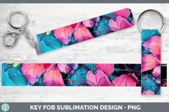GorgeousNeon Flowers Key Fob design.