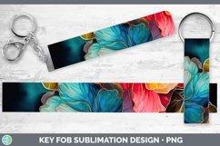GorgeousNeon Flowers Key Fob design.
