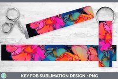 GorgeousNeon Flowers Key Fob design.